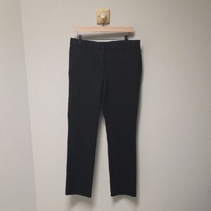 Ann Taylor Black Dress Pant, Straight Slim Trouser, Women's 8